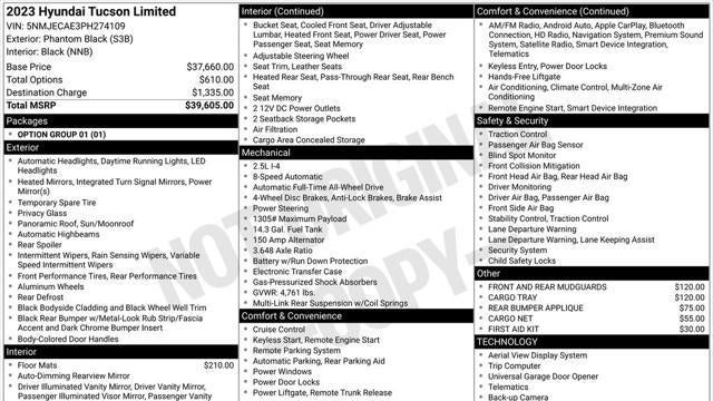 2023 Hyundai TUCSON Limited