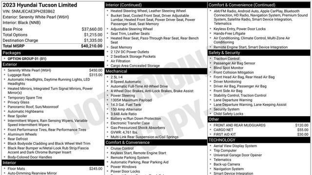 2023 Hyundai TUCSON Limited
