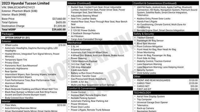 2023 Hyundai TUCSON Limited