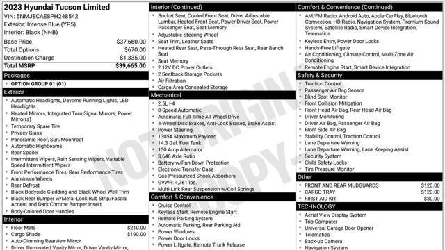 2023 Hyundai TUCSON Limited