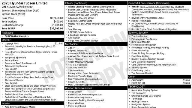 2023 Hyundai TUCSON Limited
