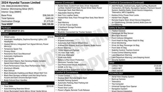 2024 Hyundai TUCSON Limited