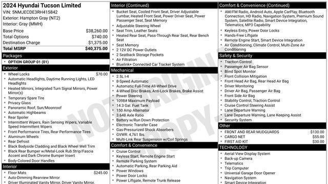 2024 Hyundai TUCSON Limited