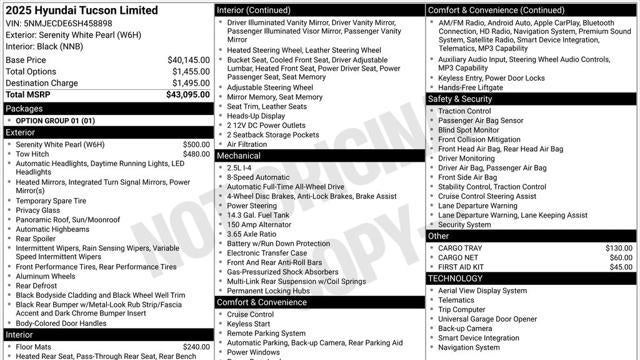 2025 Hyundai TUCSON Limited
