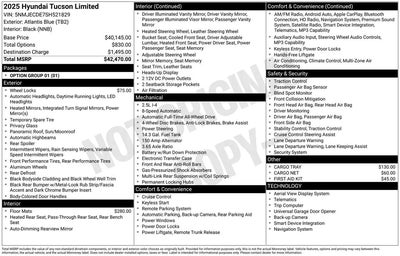 2025 Hyundai Tucson AWD Limited 4DR SUV