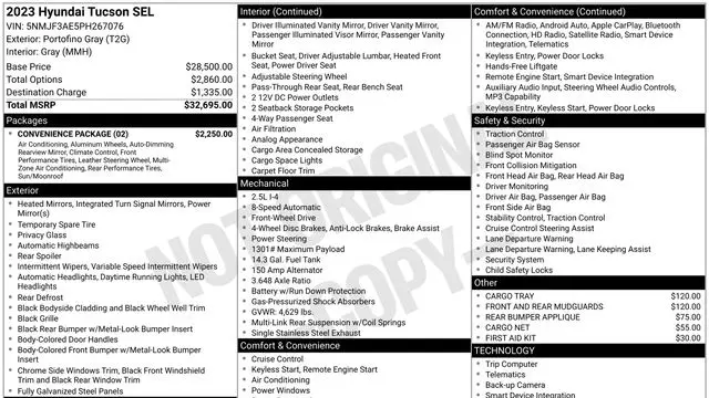 Preowned 2023 Hyundai TUCSON SEL for Sale