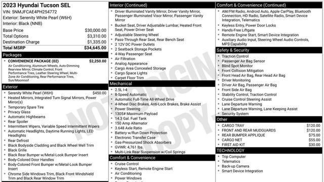 2023 Hyundai TUCSON SEL