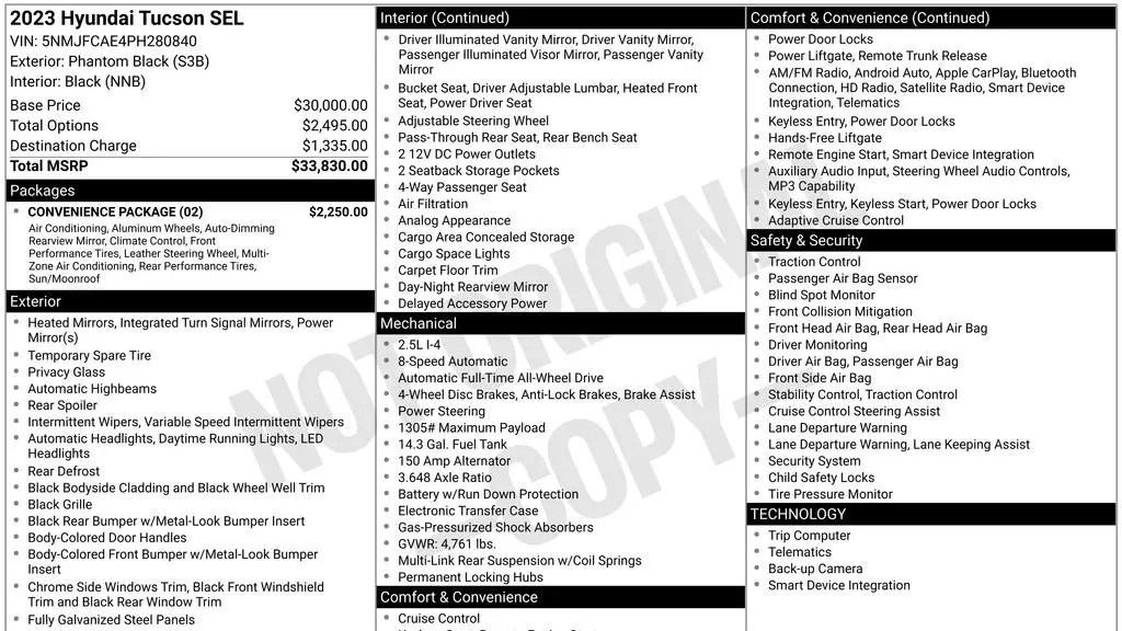 2023 Hyundai TUCSON SEL
