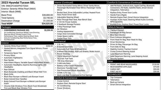 2023 Hyundai TUCSON SEL