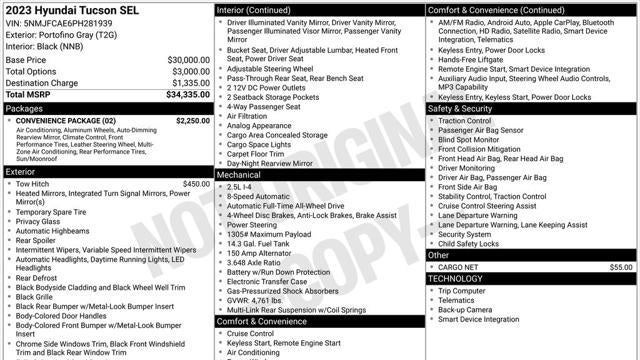 2023 Hyundai TUCSON SEL