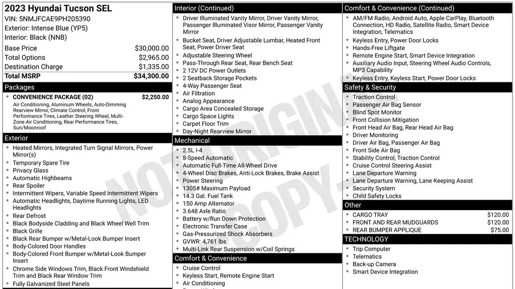 2023 Hyundai TUCSON SEL