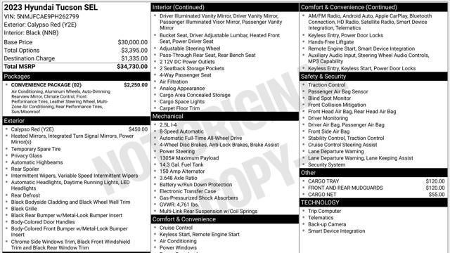 2023 Hyundai TUCSON SEL