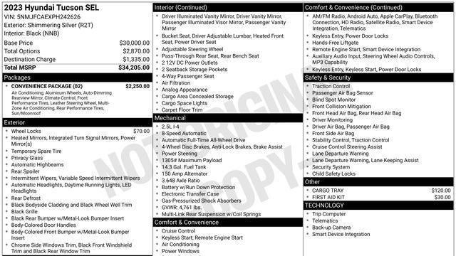 2023 Hyundai TUCSON SEL