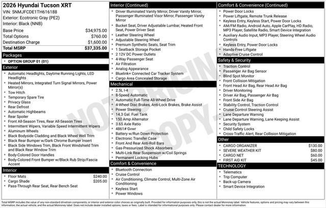 2026 Hyundai Tucson - $32,900