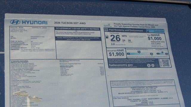 2026 Hyundai TUCSON XRT