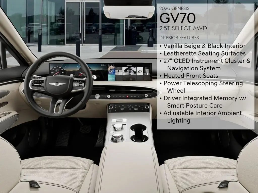 2026 Genesis Gv70 - $47,450