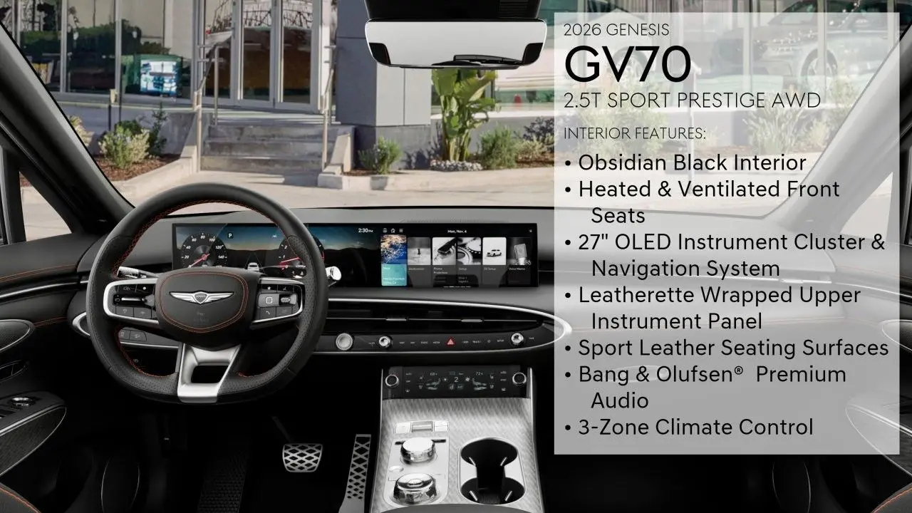 2026 Genesis GV70 2.5T Sport Prestige