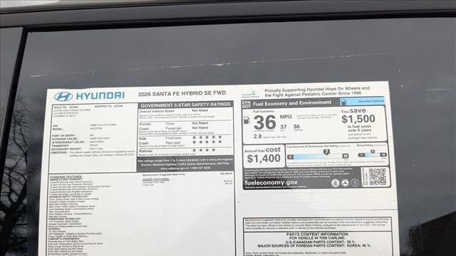 2026 Hyundai SANTA FE Hybrid SE