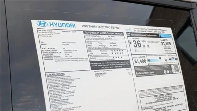 2026 Hyundai SANTA FE Hybrid SE