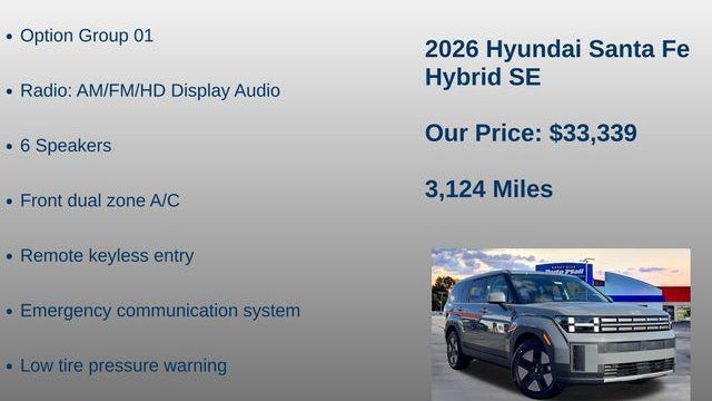 2026 Hyundai SANTA FE Hybrid SE