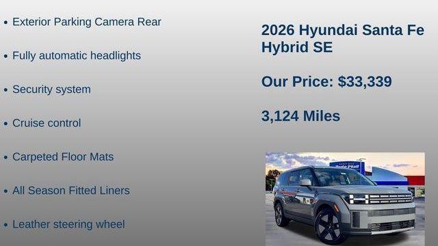 2026 Hyundai SANTA FE Hybrid SE