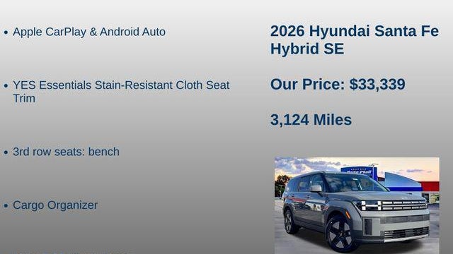 2026 Hyundai SANTA FE Hybrid SE