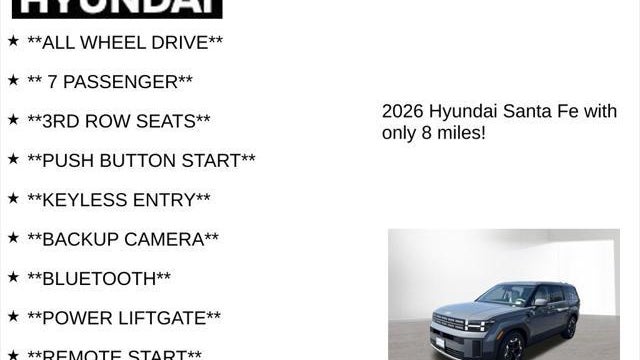 2026 Hyundai SANTA FE SE
