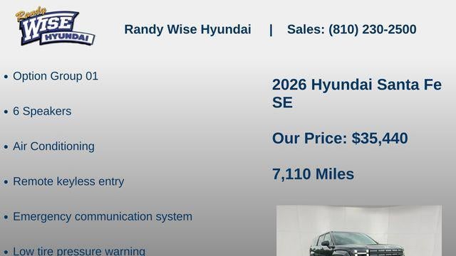2026 Hyundai SANTA FE SE