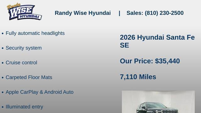 2026 Hyundai SANTA FE SE
