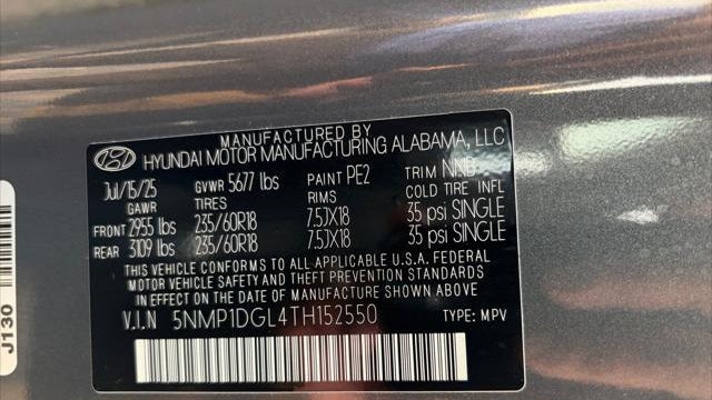 2026 Hyundai SANTA FE SE