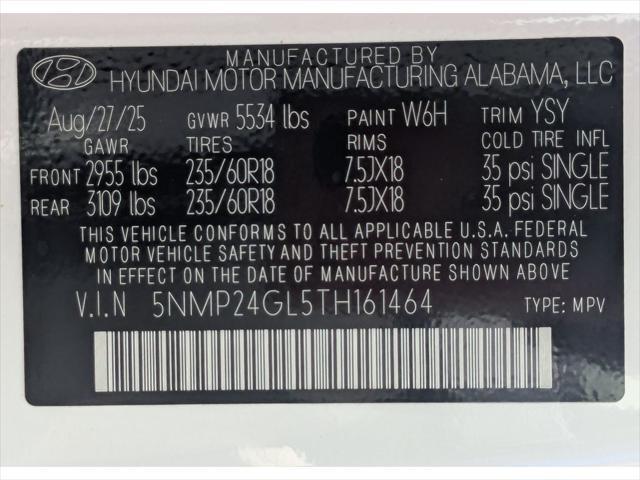 2026 Hyundai Santa Fe - $38,100