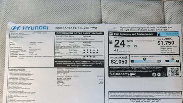 2026 Hyundai SANTA FE SEL