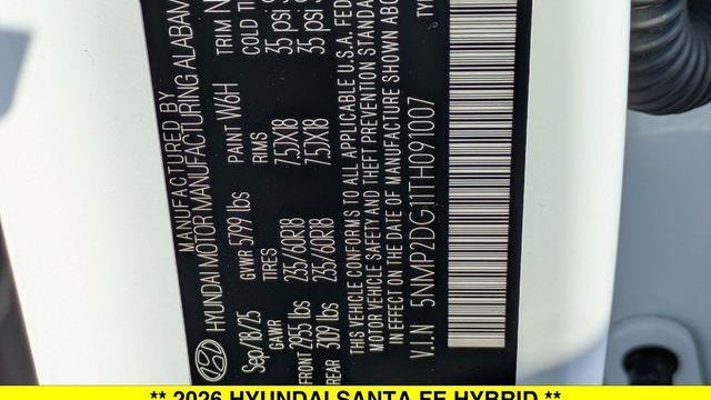 2026 Hyundai SANTA FE Hybrid SEL