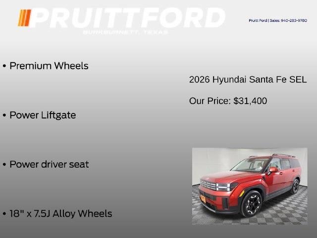 2026 Hyundai Santa Fe - $31,400