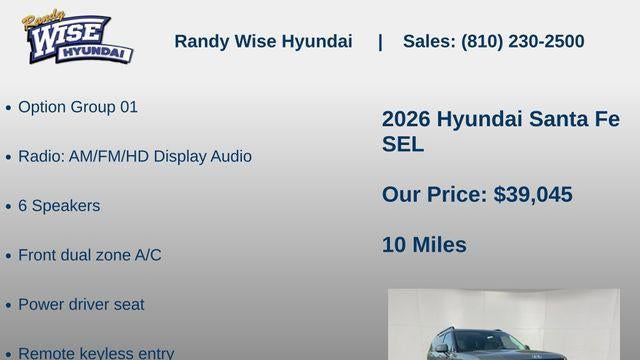 2026 Hyundai SANTA FE SEL