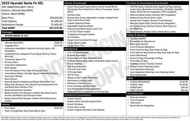 2025 Hyundai Santa Fe - $31,742