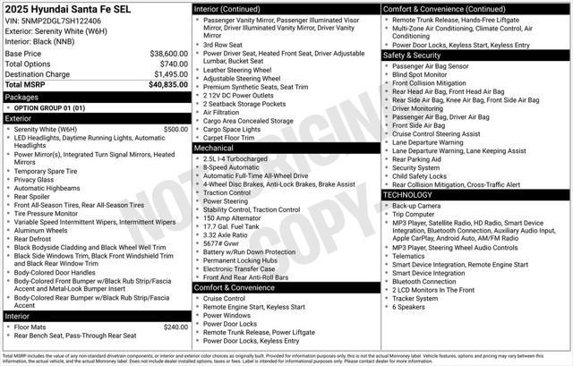 2025 Hyundai Santa Fe - $28,997
