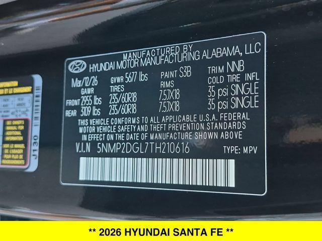 2026 Hyundai Santa Fe - $41,915