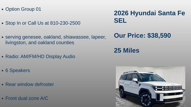 2026 Hyundai SANTA FE SEL