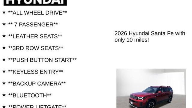 2026 Hyundai SANTA FE SEL