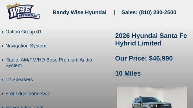 2026 Hyundai SANTA FE Hybrid Limited
