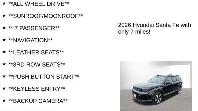 2026 Hyundai SANTA FE Limited