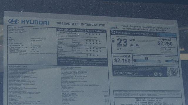 2026 Hyundai SANTA FE Limited