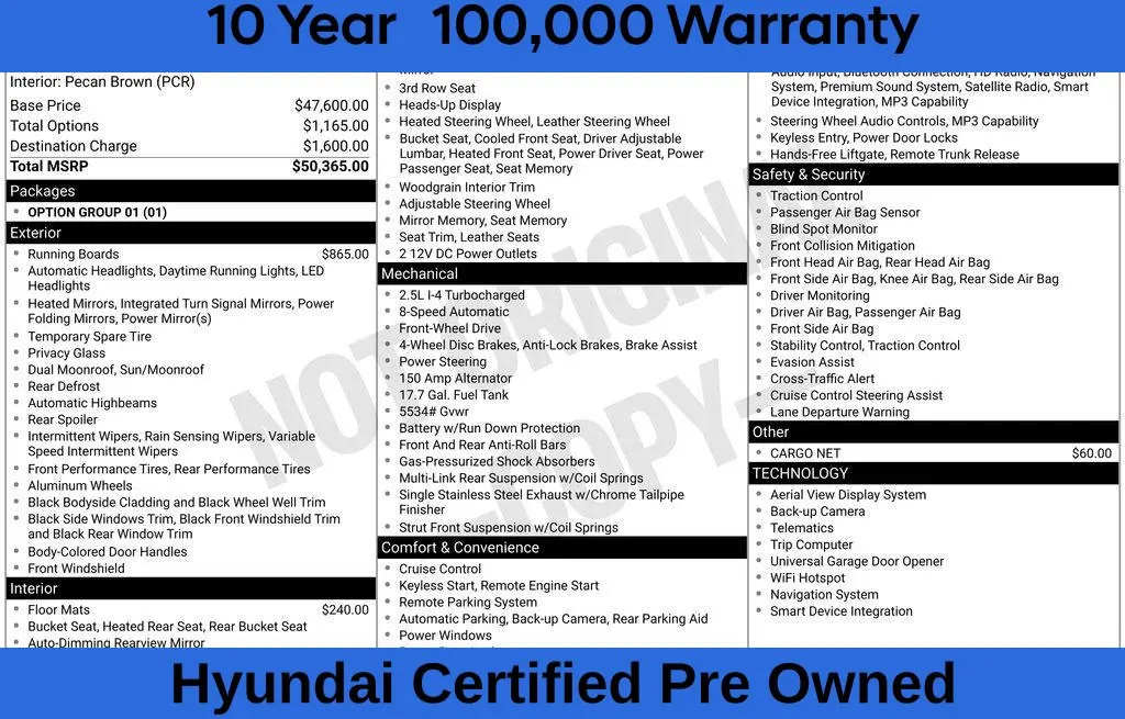 2026 Hyundai Santa Fe - $36,900