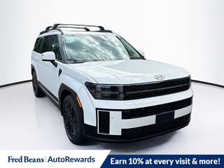 2025 Hyundai SANTA FE Hybrid with Serenity White Exterior