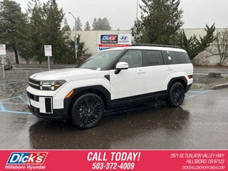 2026 Hyundai SANTA FE Hybrid with Serenity White Exterior