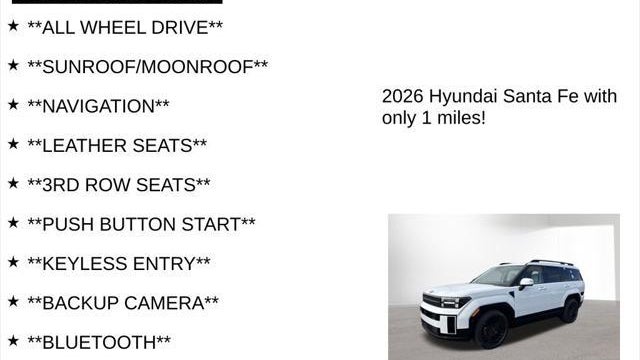 2026 Hyundai SANTA FE Hybrid Calligraphy