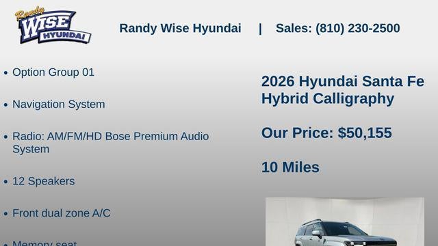 2026 Hyundai SANTA FE Hybrid Calligraphy