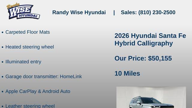 2026 Hyundai SANTA FE Hybrid Calligraphy