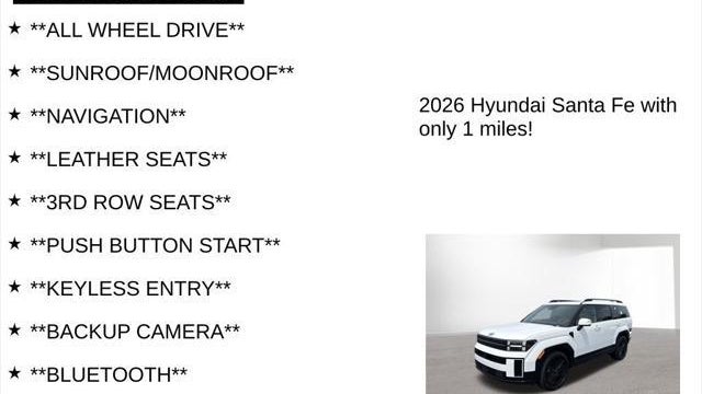 2026 Hyundai SANTA FE Hybrid Calligraphy